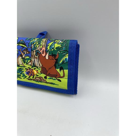 Rare Disney The Lion King Tri Fold Wallet Pumbaa & Timon Closes Tight like Magic - Picture 4 of 7